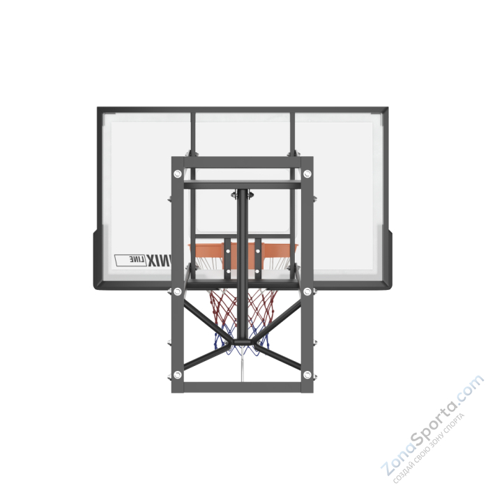 Баскетбольный щит регулируемый UNIX Line B-Backboard-PC 50x32 R45 BSBS50APCBK