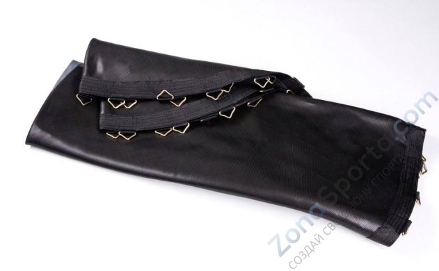 Батут Atlas Sport 312 см - 10ft Basic (3 ноги) с внешней сеткой и лестницей Blue