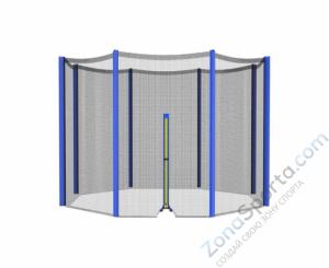 Батут DFC Trampoline Fitness с сеткой 12ft-TR-B