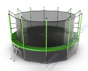 Батут Evo Jump Internal 16ft (Green) с нижней сетью