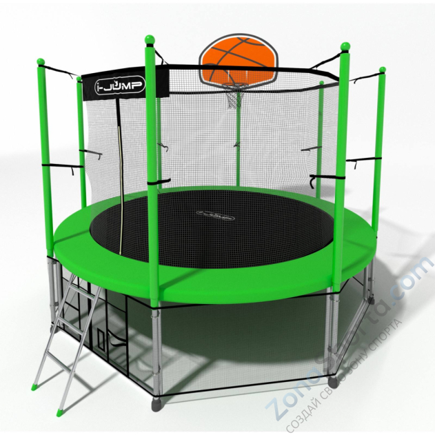 Батут i-Jump Basket 12ft green