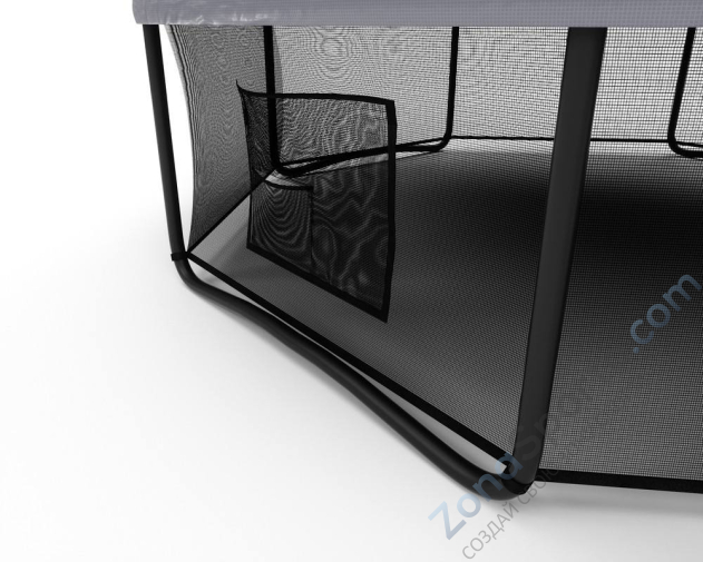 Батут Triumph Nord Премиальный Серый/Оранжевый 305 см