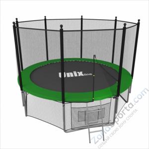 Батут Unix line 8 ft outside (Green)