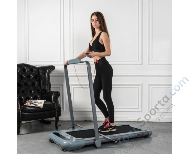 Беговая дорожка DFC Libero Slim T100G (серебристая)