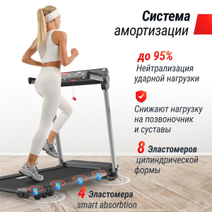 Беговая дорожка Unix Fit Hi-tech S2 Metallic