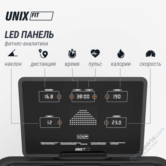 Беговая дорожка Unix Fit MX-970 (версия 2.0)