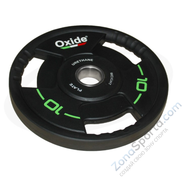 Черный олимпийский полиуретановый диск Oxide OWP02 10 кг