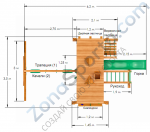 Деревянная детская площадка для дачи Igragrad Крепость Фани с рукоходом (Дерево)