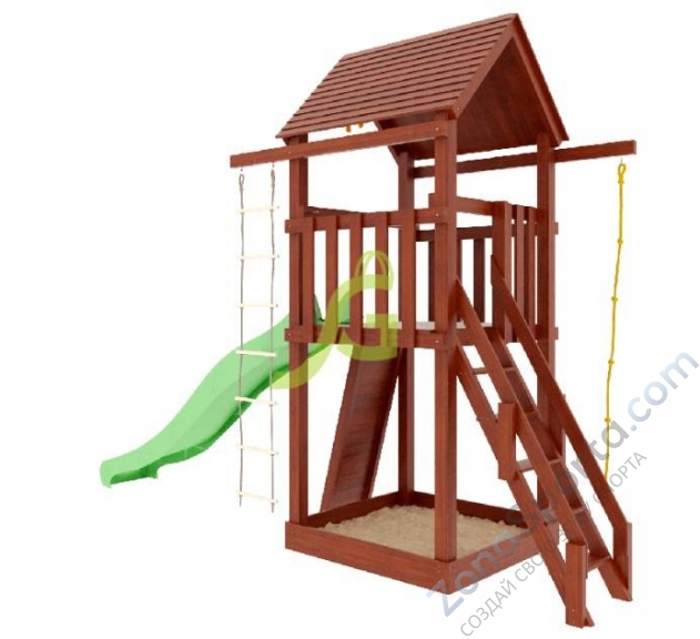 Деревянная детская площадка для дачи Igragrad Панда Фани Tower