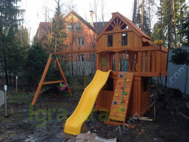 Деревянная детская площадка для дачи Igragrad Шато 2