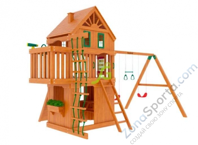 Деревянная детская площадка для дачи Igragrad Шато 2