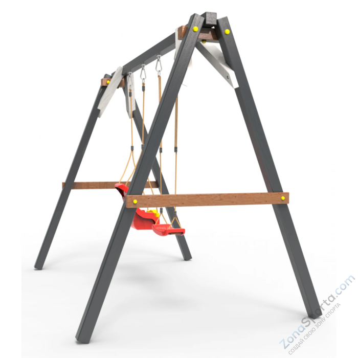 Деревянные качели Пикник 2 Ультра (качели для малышей качели долька)