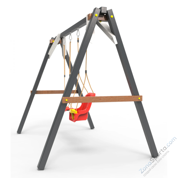 Деревянные качели Пикник 2 Ультра (качели для малышей качели долька)