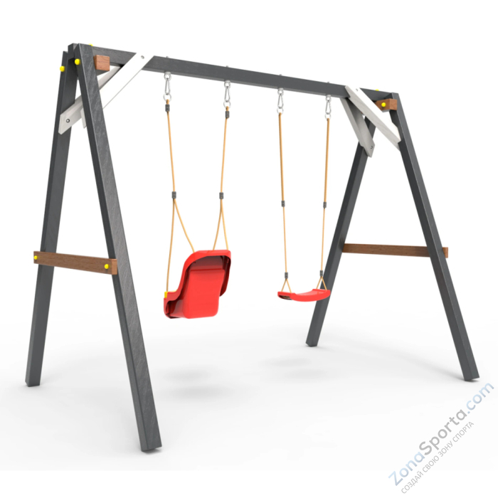 Деревянные качели Пикник 2 Ультра (качели для малышей качели долька)