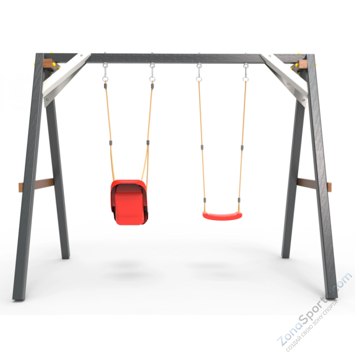 Деревянные качели Пикник 2 Ультра (качели для малышей качели долька)