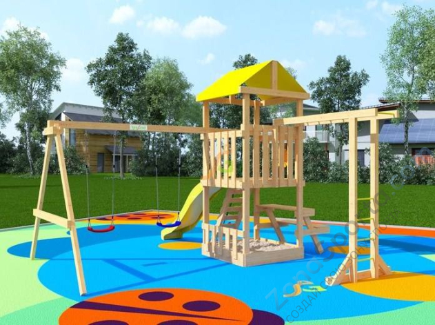 Детская площадка IgraGrad Крафтик со столиком и рукоходом