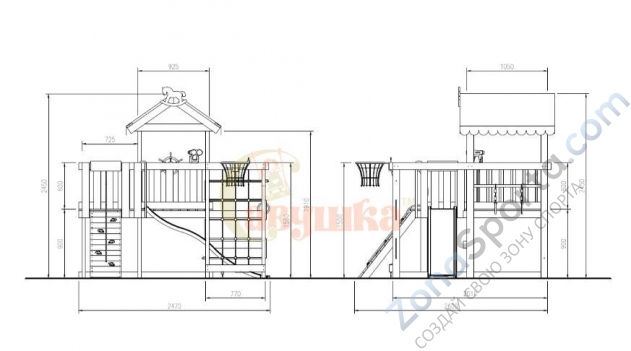 Детская площадка Савушка Baby play 8