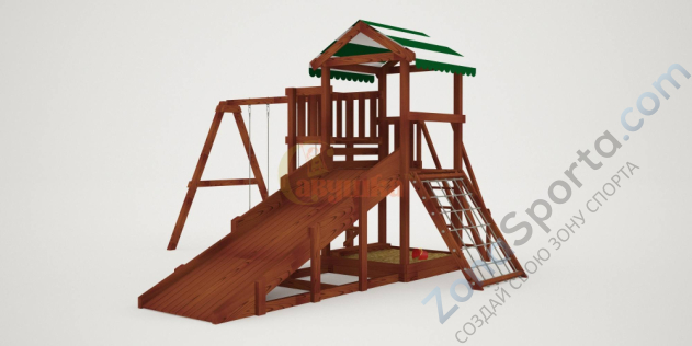 Детская площадка Савушка Мастер 2 (Махагон) 4 сезона