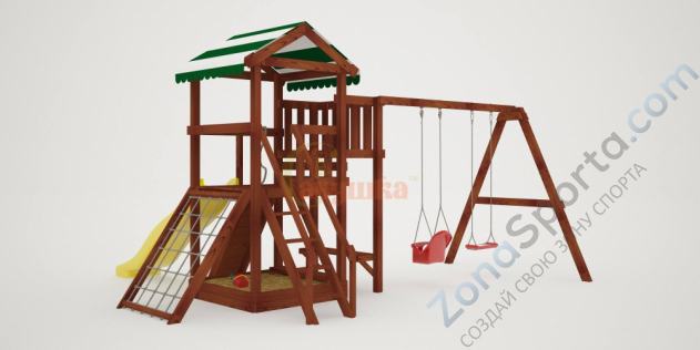 Детская площадка Савушка Мастер 2 (Махагон) 4 сезона