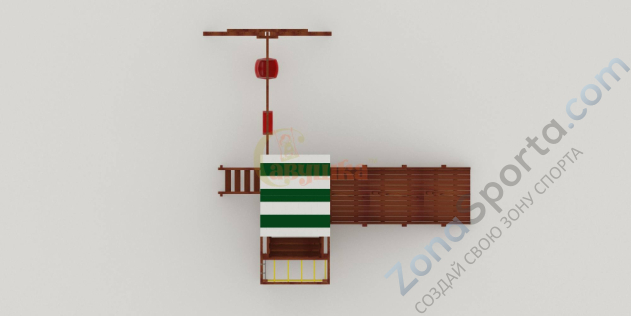 Детская площадка Савушка Мастер 3 (Махагон) 4 сезона