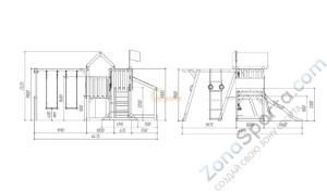 Детская площадка Савушка TooSun (Тусун) 4 с песочницей
