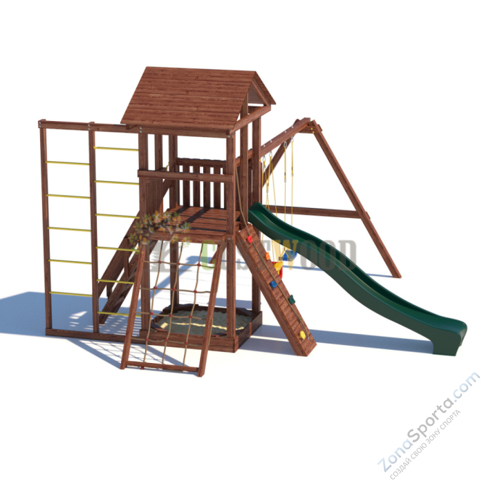 Детская деревянная игровая площадка для улицы дачи CustWood Active 6