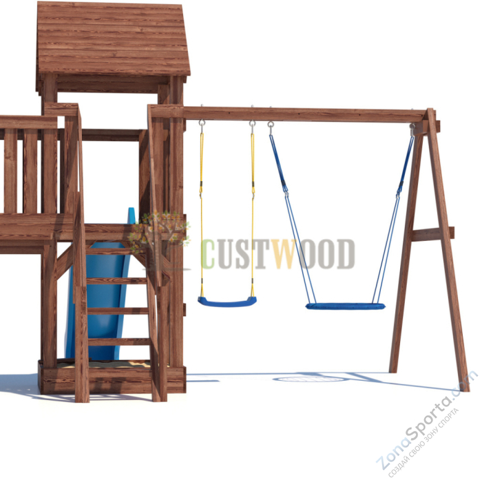 Детская деревянная игровая площадка для улицы дачи CustWood Scout SC13