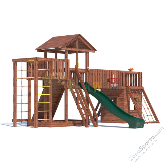 Детская деревянная игровая площадка для улицы дачи CustWood Active 12