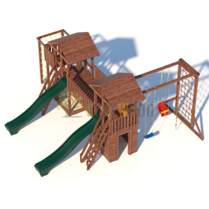 Детская деревянная игровая площадка для улицы дачи CustWood Active 13