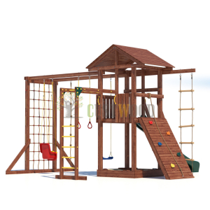 Детская деревянная игровая площадка для улицы дачи CustWood Active 3