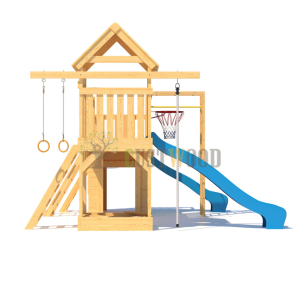 Детская деревянная игровая площадка для улицы дачи CustWood Scout S11