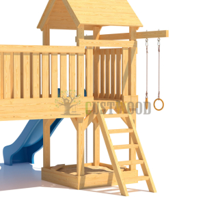 Детская деревянная игровая площадка для улицы дачи CustWood Scout S11