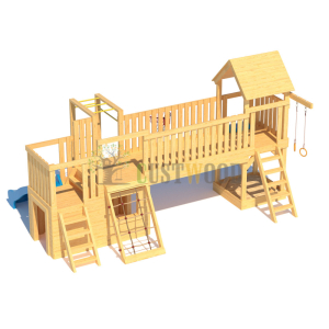 Детская деревянная игровая площадка для улицы дачи CustWood Scout S11