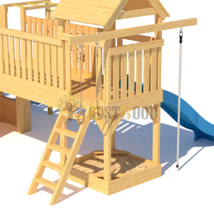 Детская деревянная игровая площадка для улицы дачи CustWood Scout S11