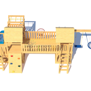 Детская деревянная игровая площадка для улицы дачи CustWood Scout S13