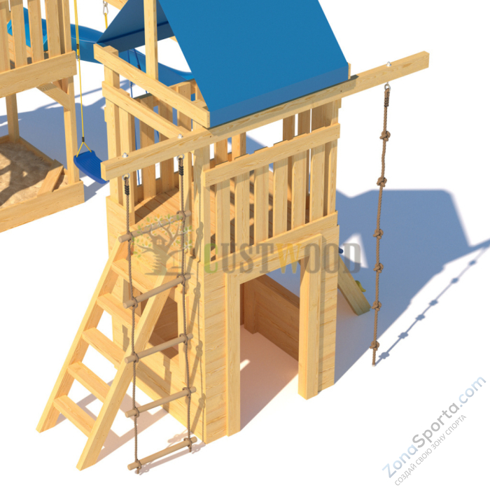 Детская деревянная игровая площадка для улицы дачи CustWood Scout S9