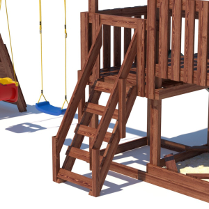 Детская площадка CustWood Junior Color JC15 с деревянной крышей