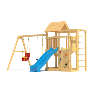 Детская площадка CustWood Scout S5 с деревянной крышей 