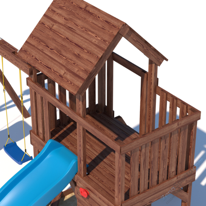 Детская площадка CustWood Scout SC3 с деревянной крышей