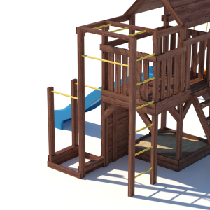 Детская площадка CustWood Scout SC5 с деревянной крышей