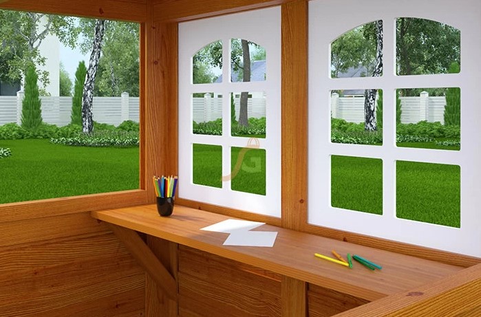 Детская площадка IgraGrad Клубный домик 2 с трубой Luxe