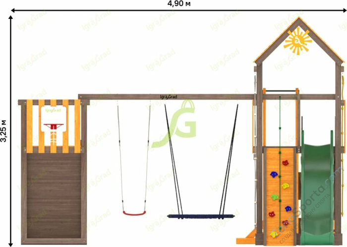 Детская площадка IgraGrad Панда Фани Gride мод.2