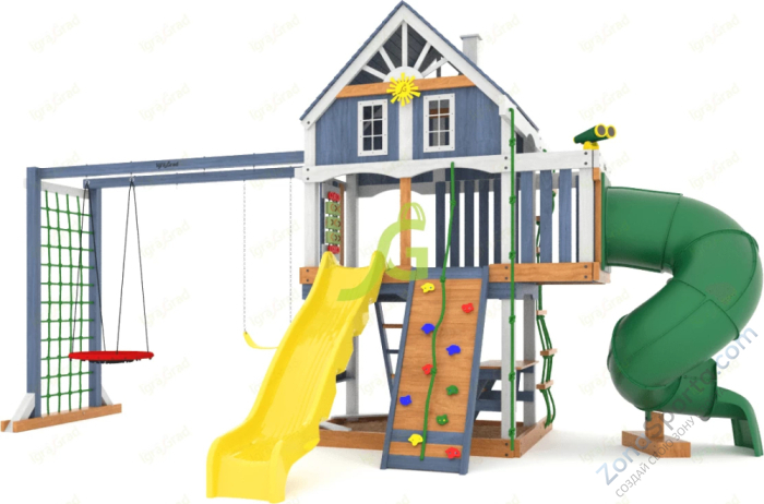 Детская площадка IgraGrad Шато с трубой (Домик) мод.1