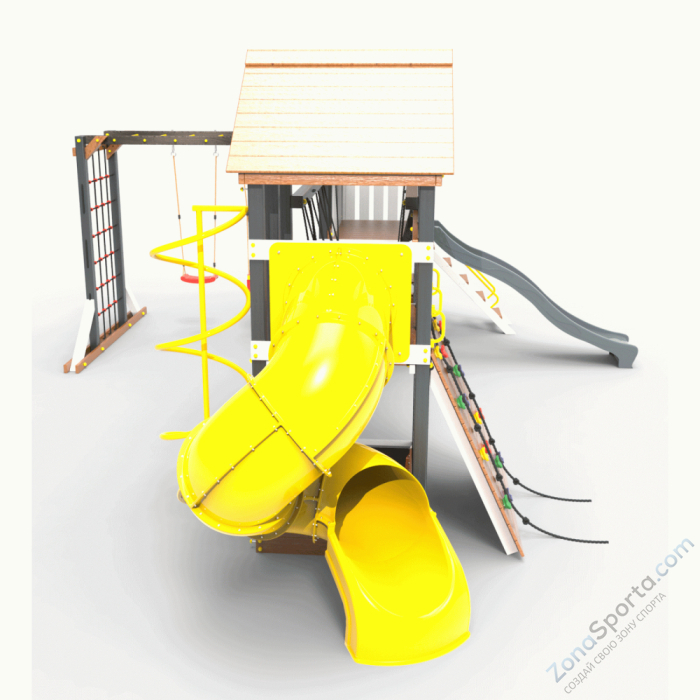 Детская площадка Пикник Ультра А Кракен с винтовой трубой