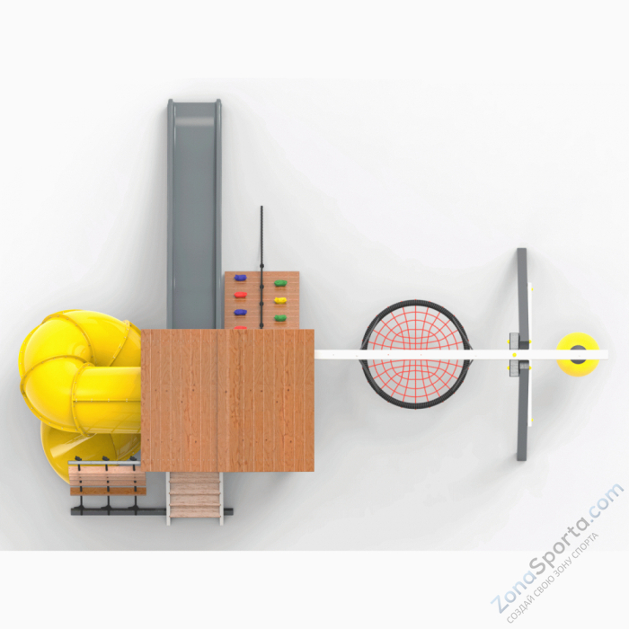 Детская площадка Пикник Ультра А с винтовой трубой 6.1