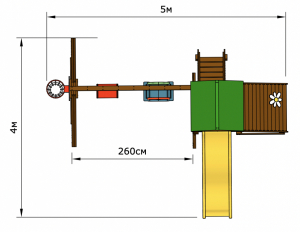 Детская площадка Romashka 2 Plus