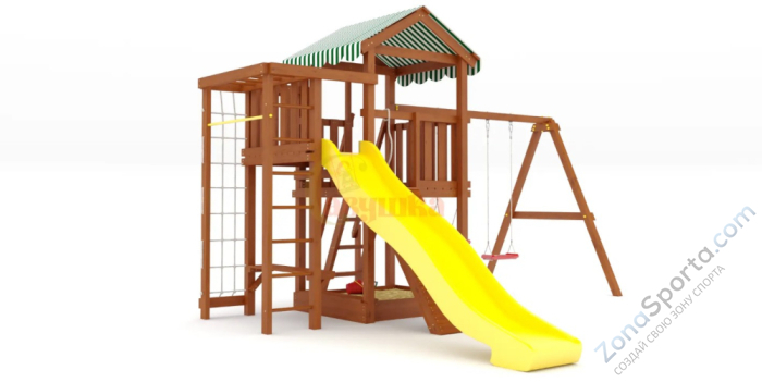 Детская площадка Савушка Мастер 3 (Махагон) Plus (горка 3 метра)