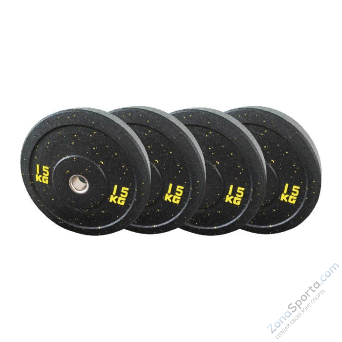 Диск бамперный черный 10 кг Fitex FTX-1037-10