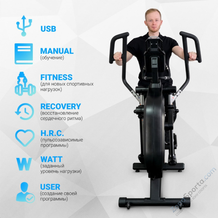 Эллиптический тренажер Sportop E350-LCD