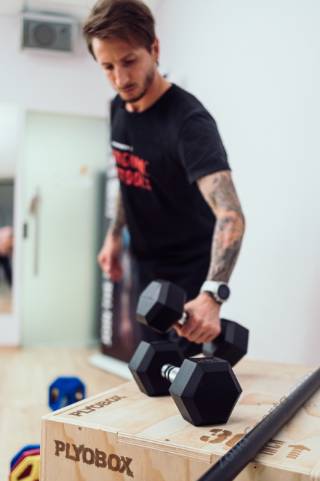 Гантель 3 кг гексагональная Original FitTools FT-HEX-03